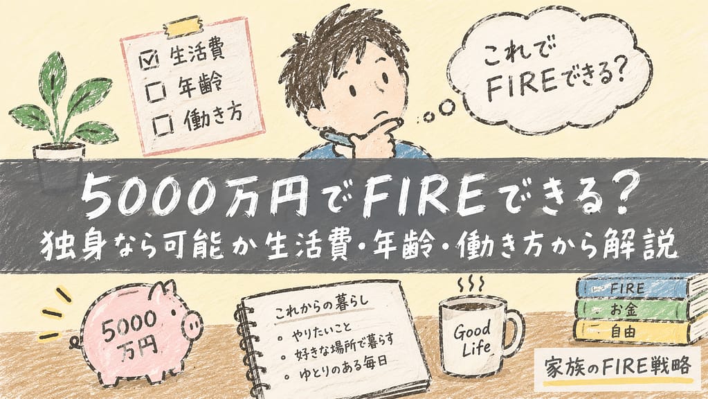 独身 5000万円 FIRE